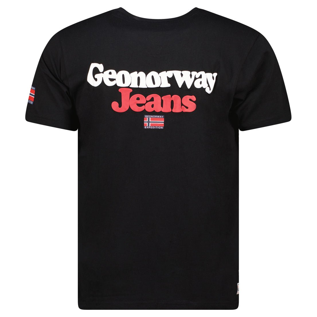 Men's T-shirt Short Sleeve, Round Neck Black_img_1