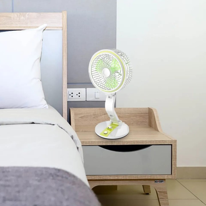 Rechargeable folding fan with LED light_img_2