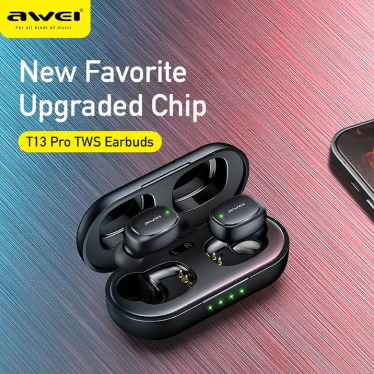 Awei T13 Pro TWS Waterproof Touch Sports Earbuds - Price in Bangladesh