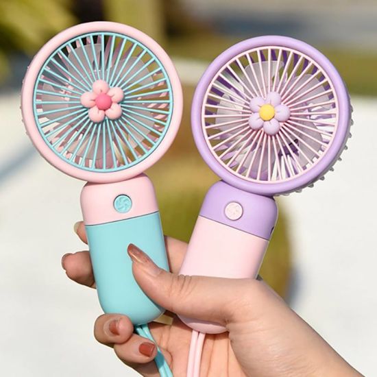 MHR Mini Handheld Fan – Portable, Rechargeable, Adjustable Speed, Quiet Cooling_img_3