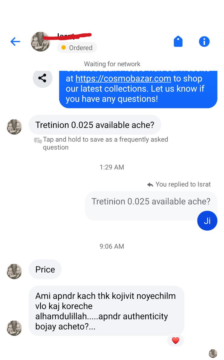 Customer review