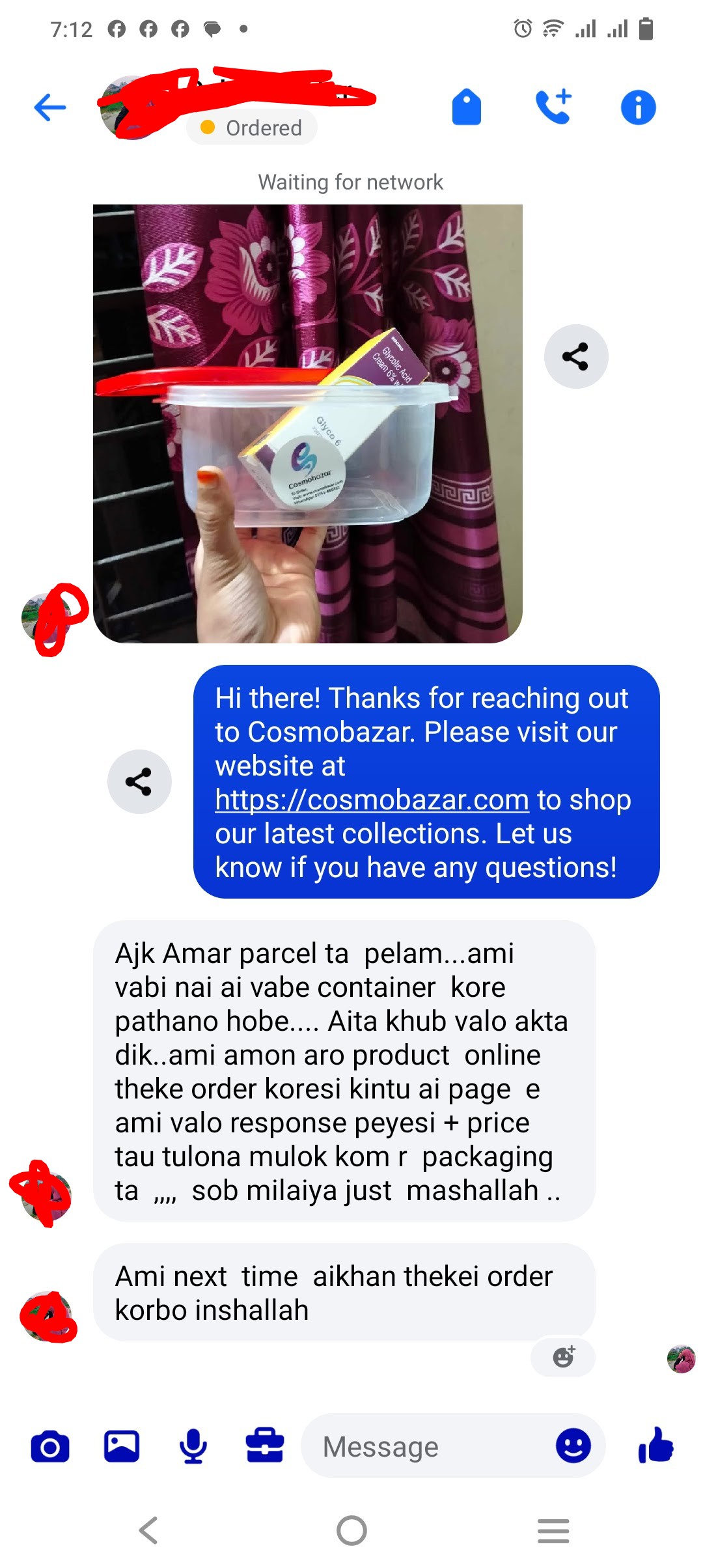 Customer review