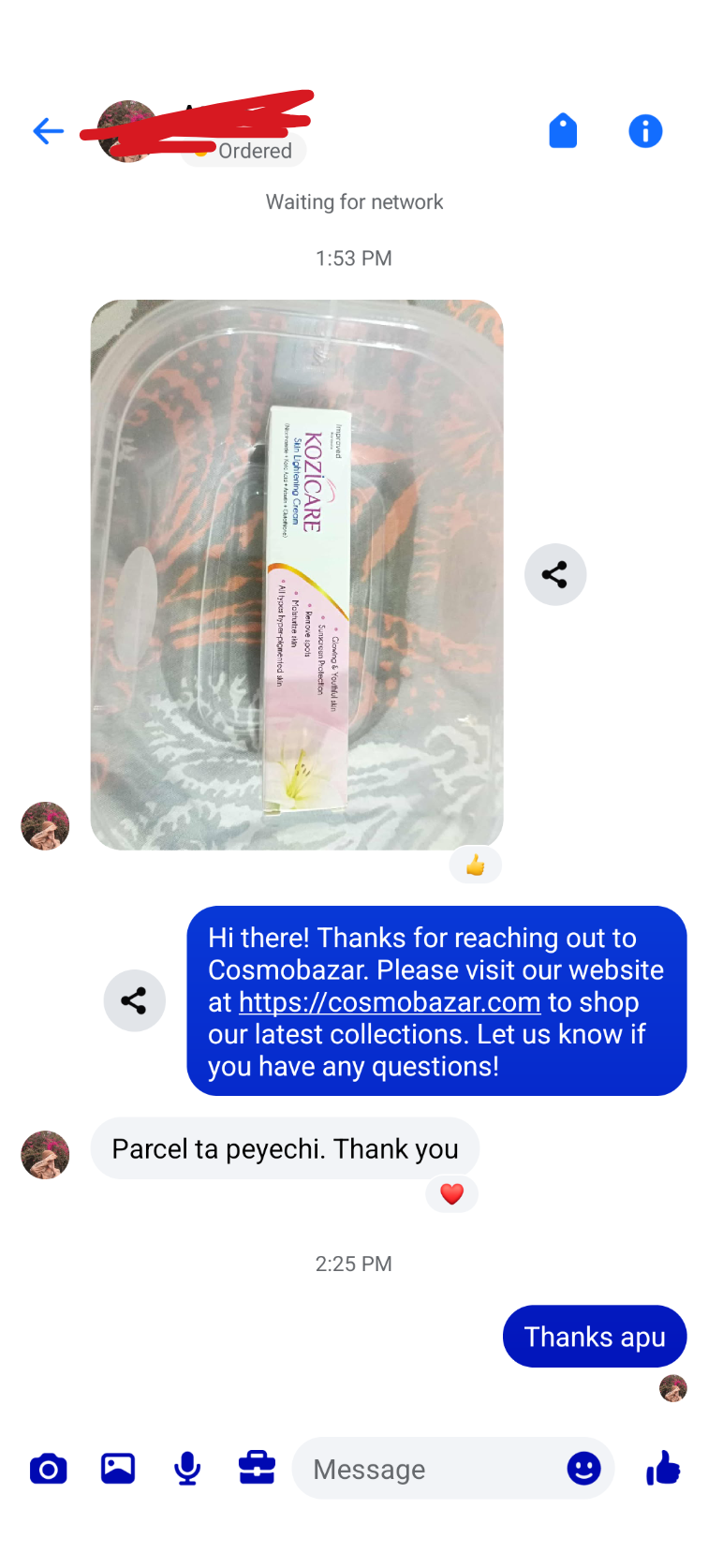 Customer review