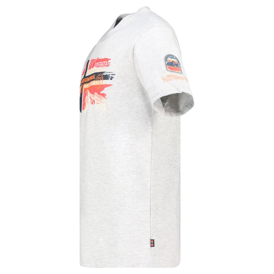Men's T-Shirt Short Sleeve with Light Grey Flag_img_2