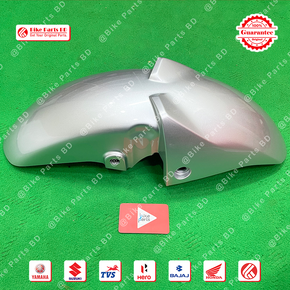 Mudguard (Silver Colour) for Suzuki Gixxer & Gixxer SF (Old & New Model) bike.