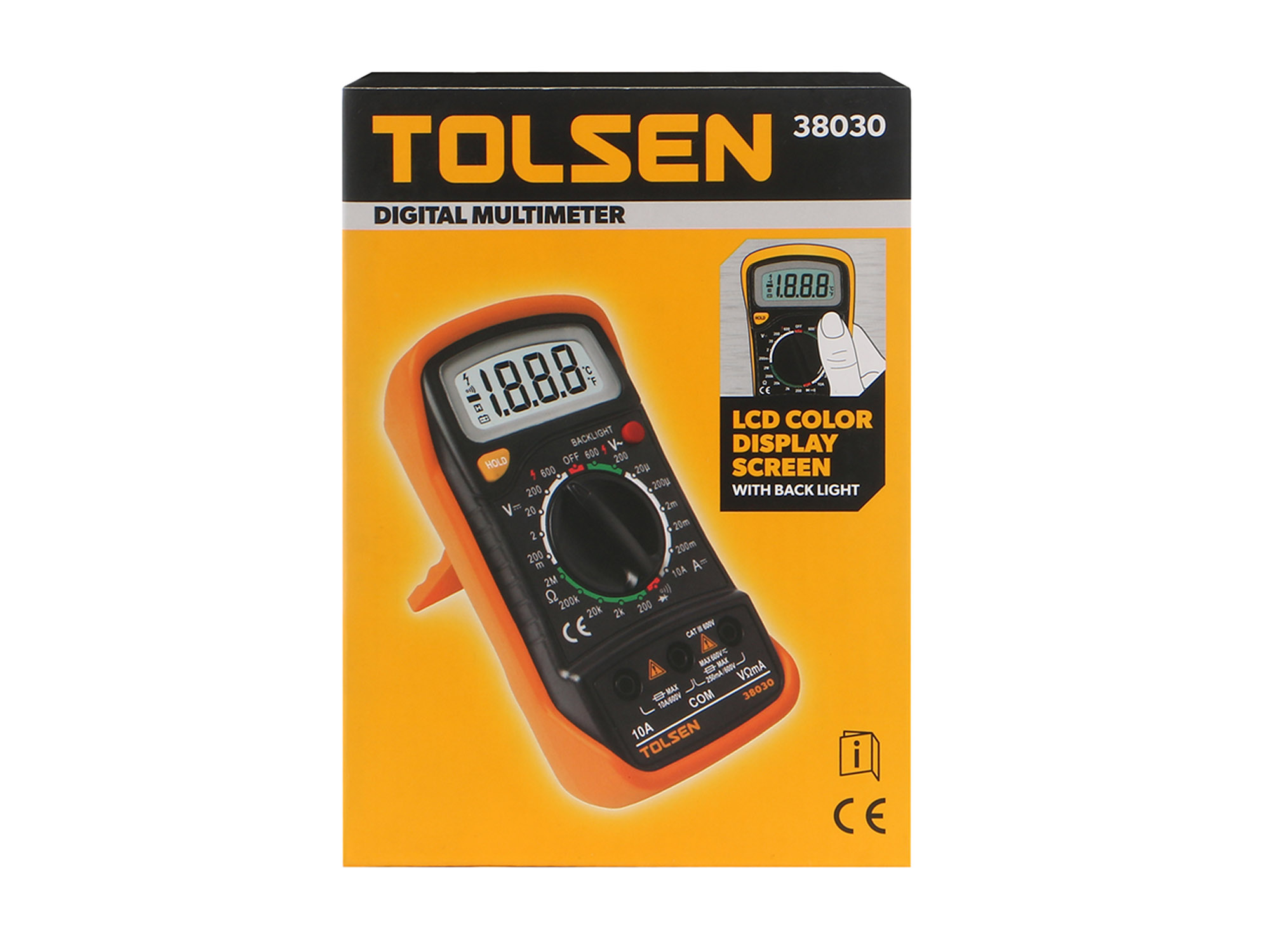TOLSEN 38030 Digital Multimeter w/ LCD Color Screen (AC/DC) Model: 38030_img_2