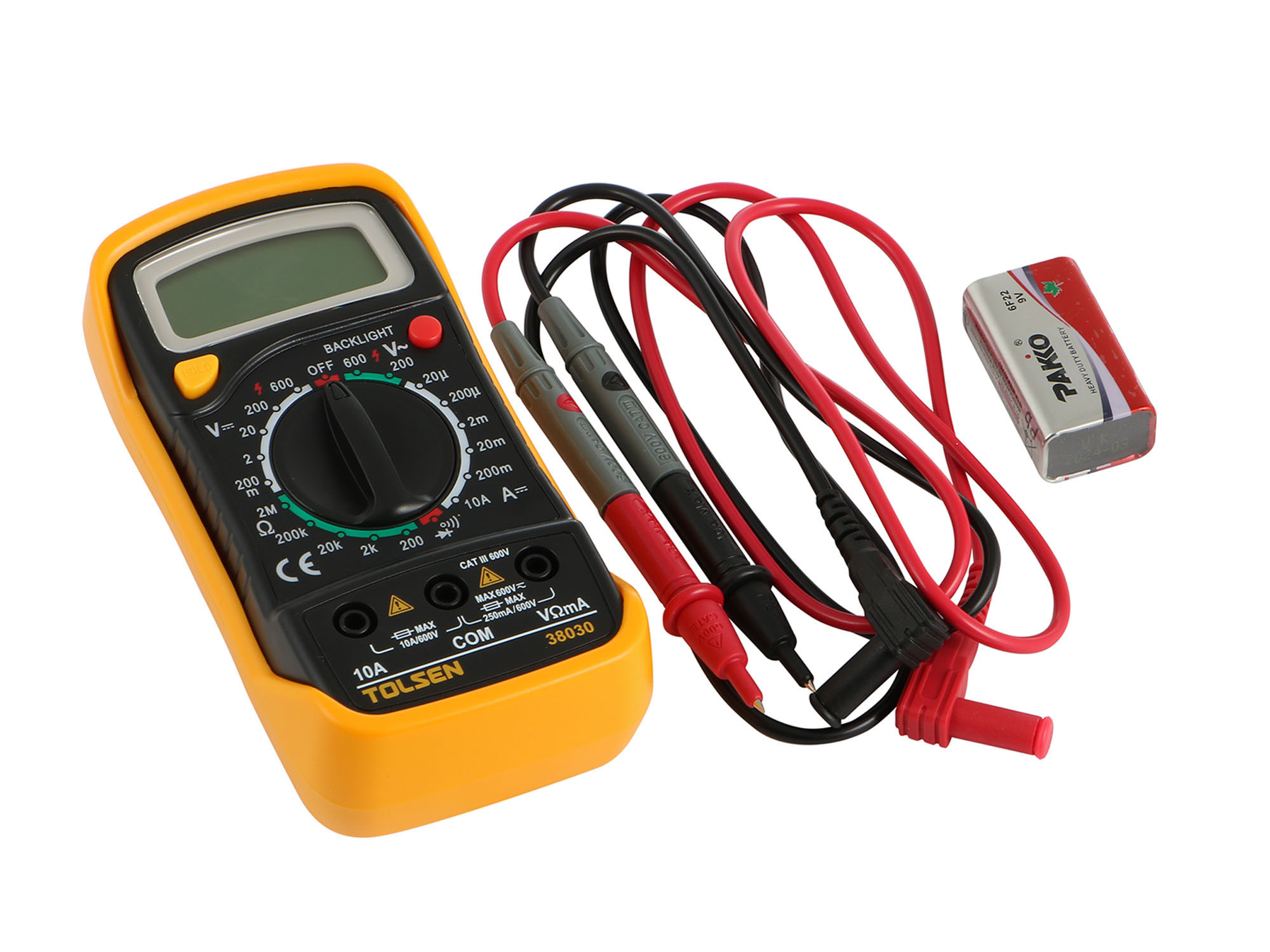 TOLSEN 38030 Digital Multimeter w/ LCD Color Screen (AC/DC) Model: 38030_img_3