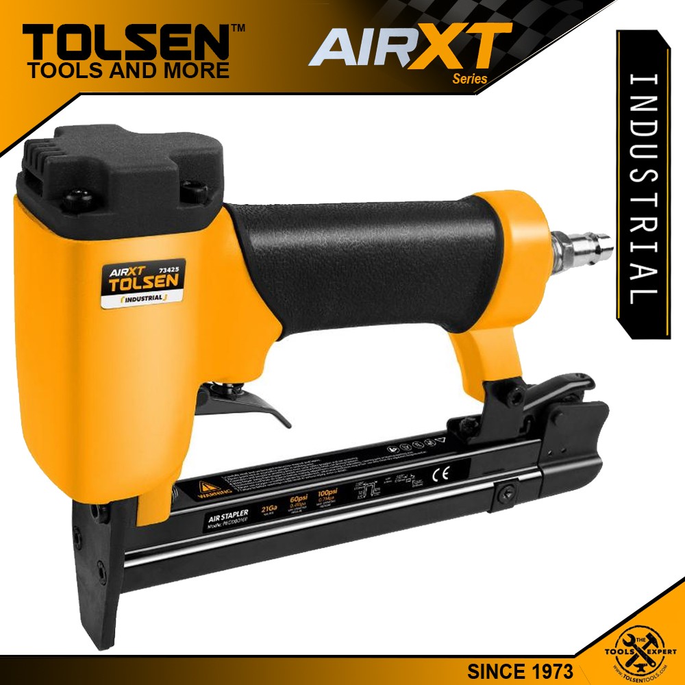 TOLSEN 73425 Air Stapler For Crown Staples (1/4") 100PSI Industrial Model: 73425_img_1