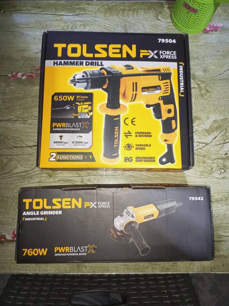 TOLSEN 79504, 650W Impact Drill with Hammer option, 13mm Chuck, Variable Speed, Model:79504_img_2