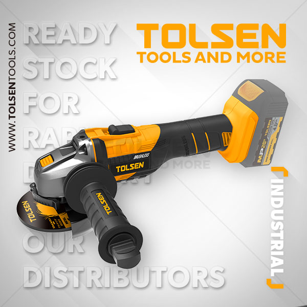 TOLSEN 87278 Li-ion Brushless Cordless Angle Grinder 20V (Not Included Battery and Charger); Model 87278_img_2
