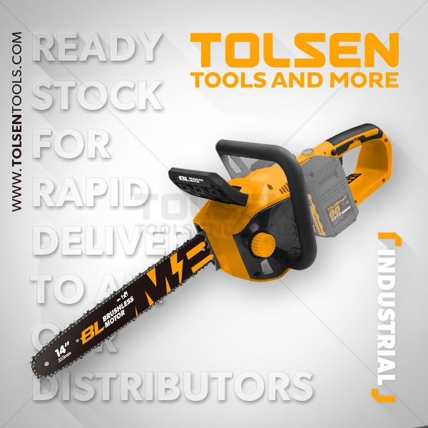 TOLSEN 87360, 14" Cordless Chain Saw 20V Li-Ion (Battery and Charger not Included), Model: 87360_img_2