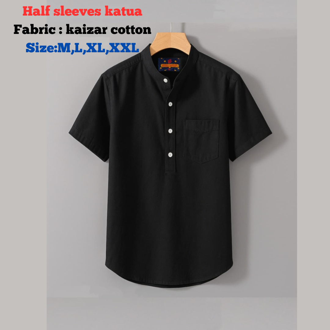 Kaijar Cotton Half Sleeves Katua For Men_img_3