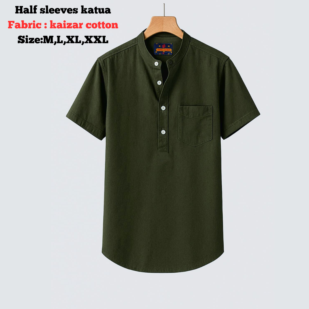 Kaijar Cotton Half Sleeves Katua For Men_img_4