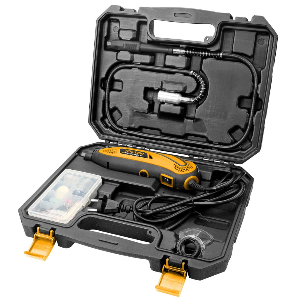TOLSEN 79555, 108Pcs Rotary Tool Set w/ Hard Case 130W Die Grinder Model: 79555_img_1