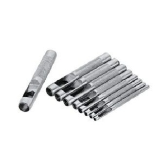 TOLSEN 25093 Hole Leather Puncher Craft Set | 9 Pcs | Carbon Steel | Hardened | Sizes 2.5-10mm | Model: 25093_img_4