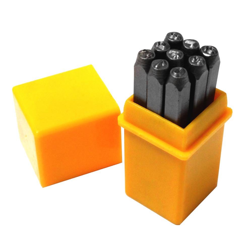 TOLSEN 25094 9Pcs Steel Number Punch Set | 3mm | Hardened Carbon Steel | Sandblasted Finish | Model: 25094_img_2