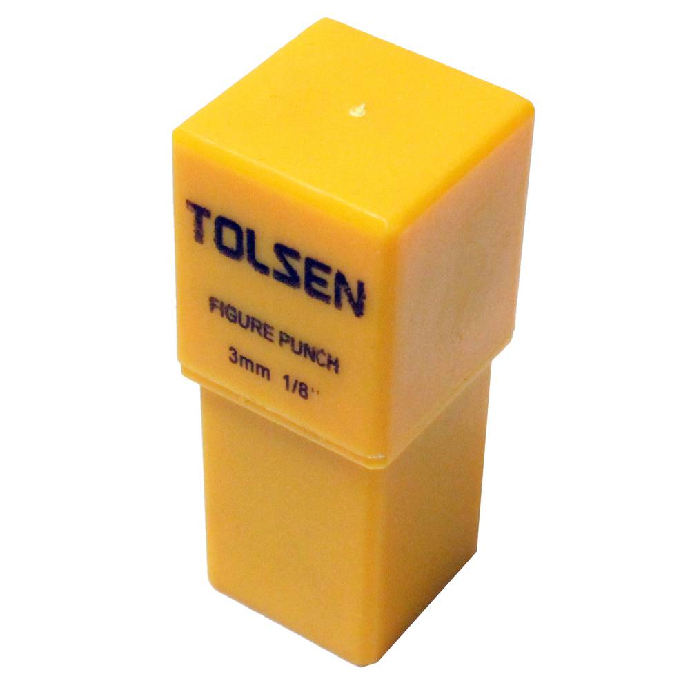 TOLSEN 25094 9Pcs Steel Number Punch Set | 3mm | Hardened Carbon Steel | Sandblasted Finish | Model: 25094_img_3