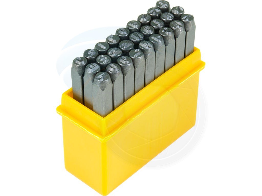 TOLSEN 25101 27Pcs Steel Letter Punch Stamp Set , 3mm, Hardened Carbon Steel | Sandblasted Finish | Model: 25101_img_2