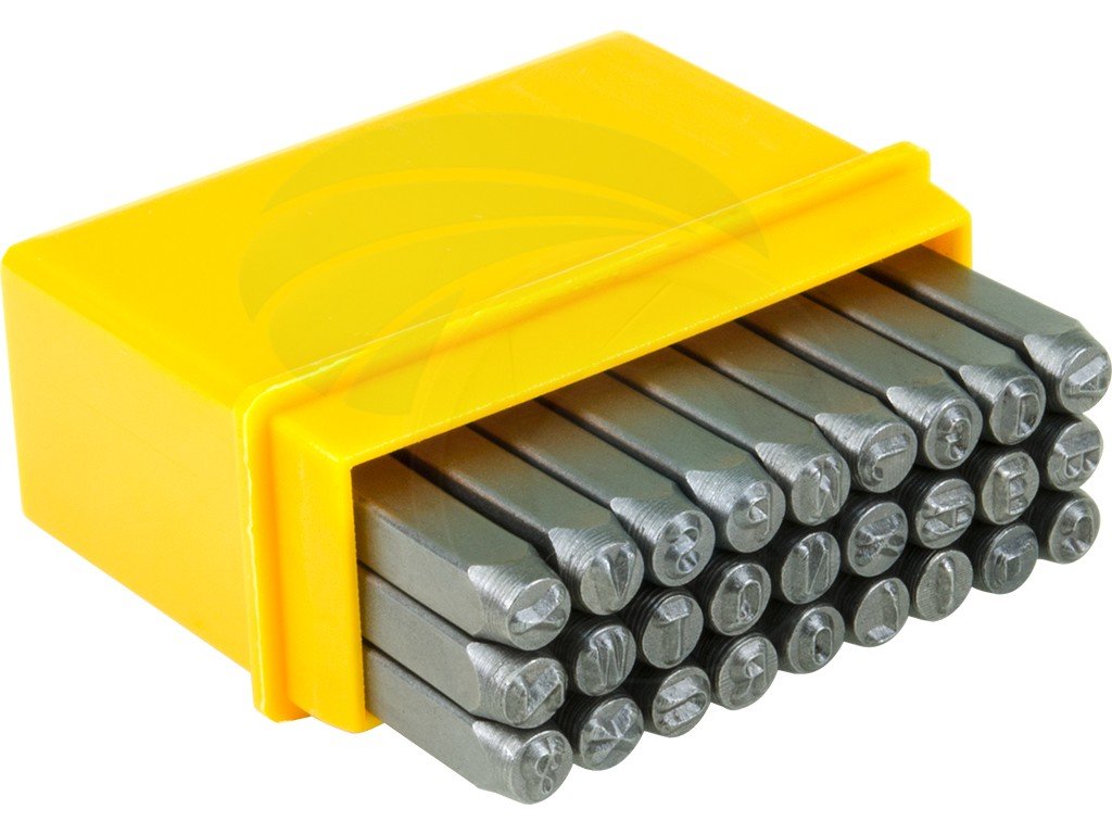 TOLSEN 25101 27Pcs Steel Letter Punch Stamp Set , 3mm, Hardened Carbon Steel | Sandblasted Finish | Model: 25101_img_3