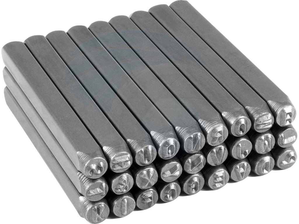 TOLSEN 25101 27Pcs Steel Letter Punch Stamp Set , 3mm, Hardened Carbon Steel | Sandblasted Finish | Model: 25101_img_5