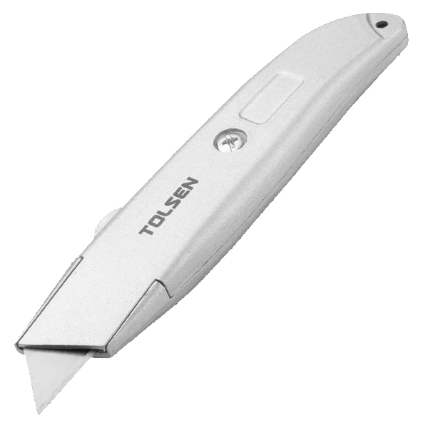 TOLSEN 30008 Retractable Utility Cutter (61x19mm) Aluminium Body Box Cutter Model: 30008_img_2