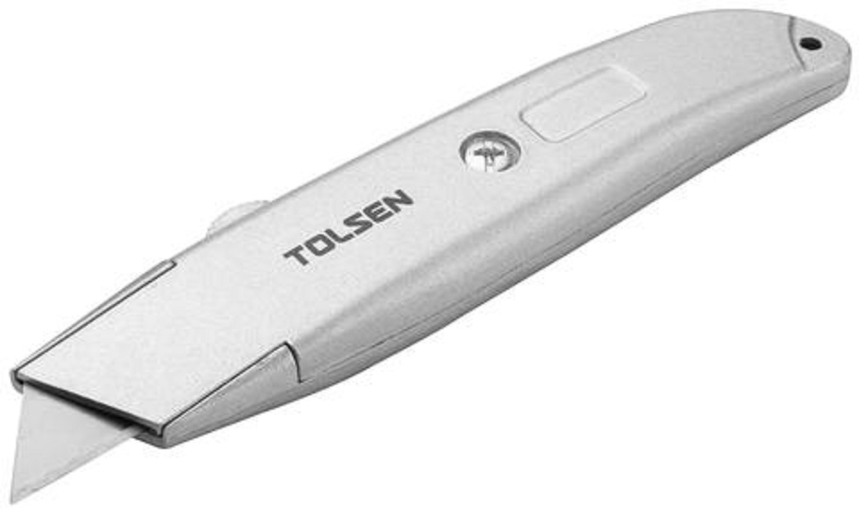 TOLSEN 30008 Retractable Utility Cutter (61x19mm) Aluminium Body Box Cutter Model: 30008_img_3