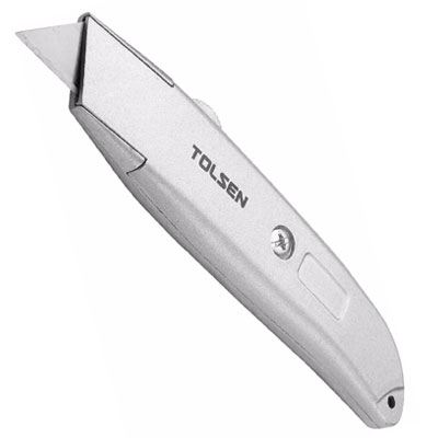 TOLSEN 30008 Retractable Utility Cutter (61x19mm) Aluminium Body Box Cutter Model: 30008_img_4