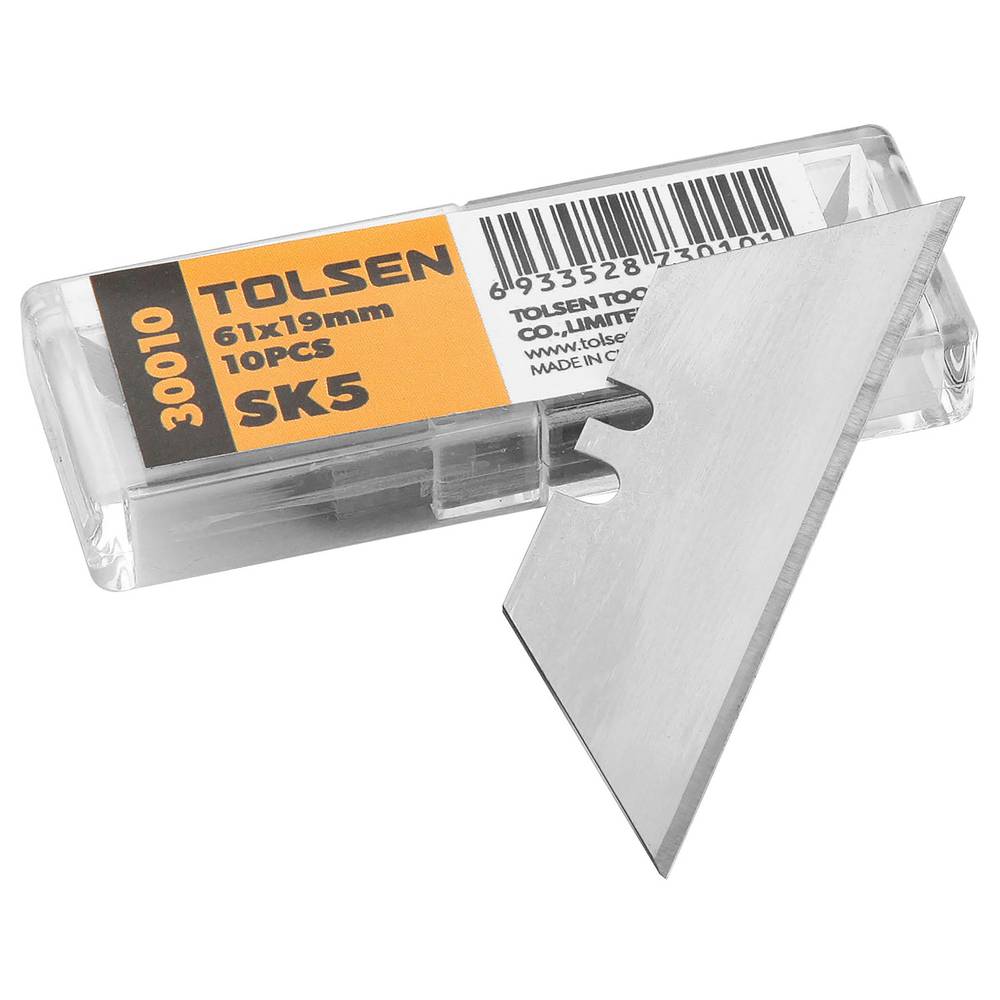 TOLSEN 10Pcs Cutter Blade Refill Set For SK5 (61x19mm) Model: 30010_img_2
