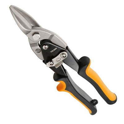 TOLSEN 30022 10" Aviation Snips (Straight Cut), 250mm, CrMo Steel, Two-Component Handle, Industrial | Model: 30022_img_4