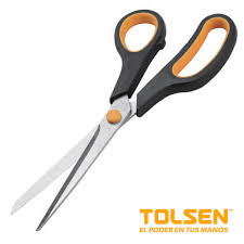 TOLSEN 30044 Household Scissors, 8" (200mm), Stainless Steel Blade, Soft Grip Handle | Model: 30044_img_2