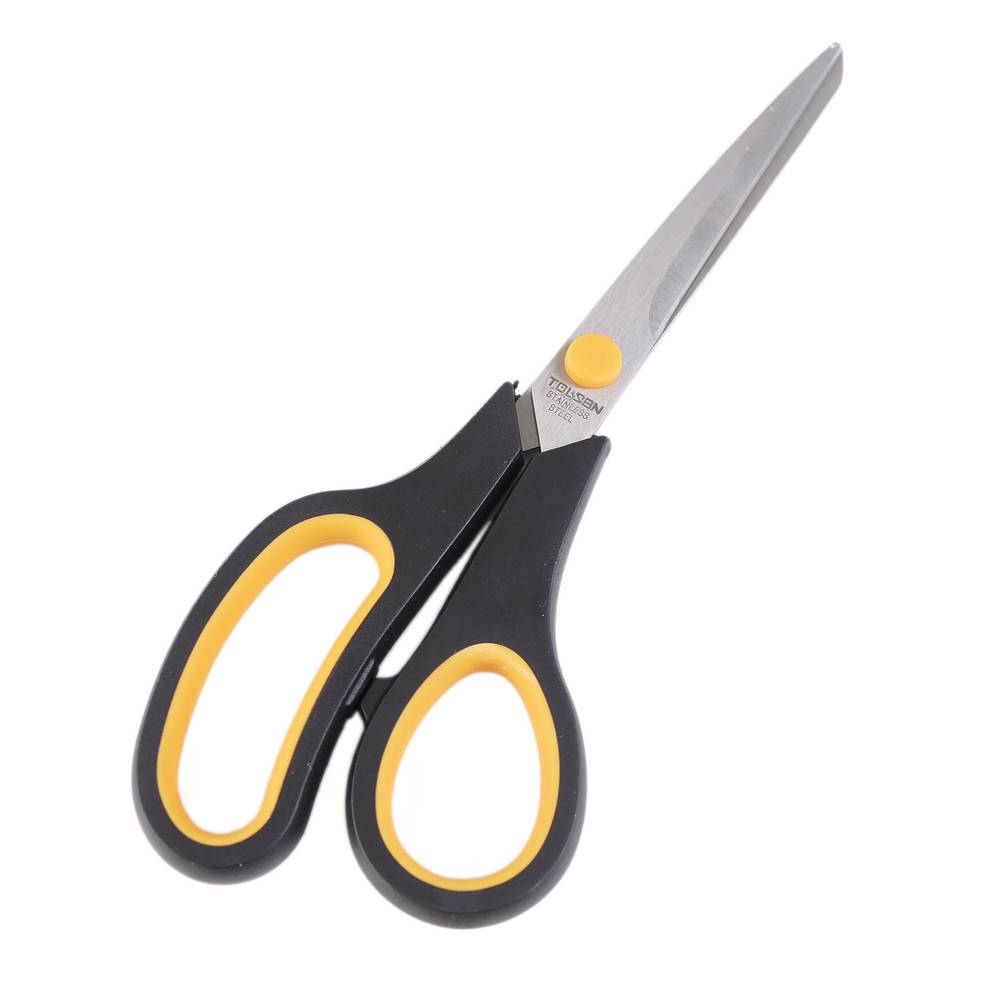 TOLSEN 30044 Household Scissors, 8" (200mm), Stainless Steel Blade, Soft Grip Handle | Model: 30044_img_4
