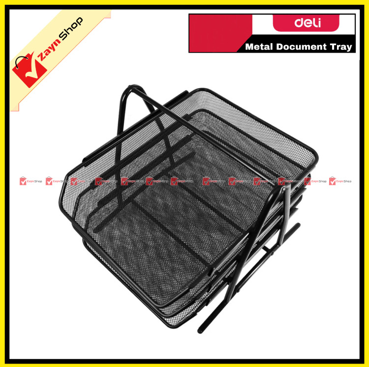Deli 9181 Metal Document File Tray (3 Layer)_img_4