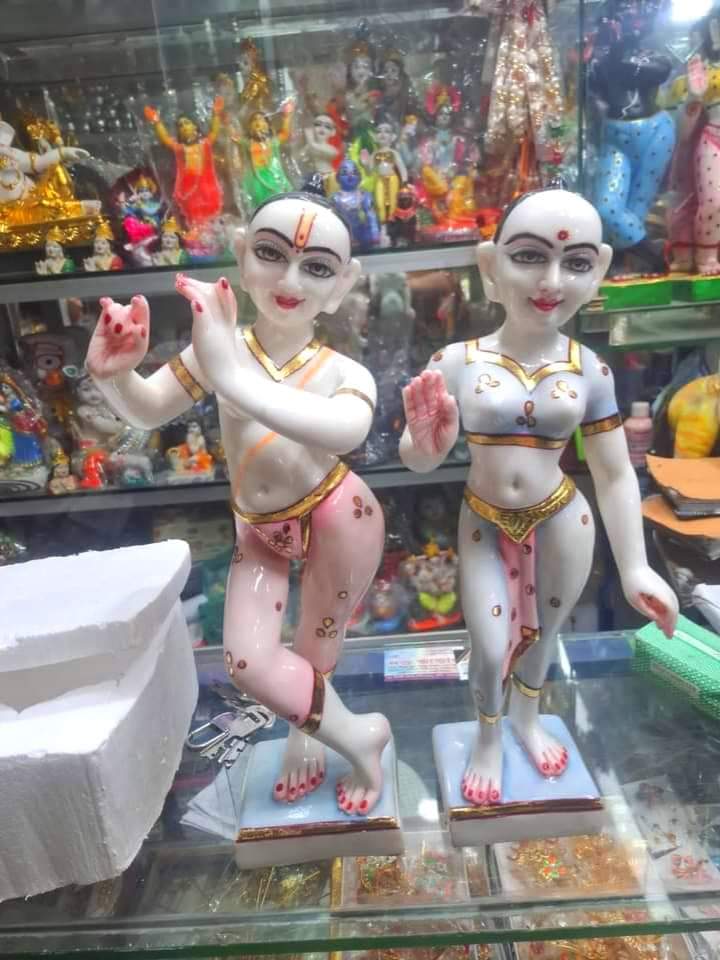 আর্টিফিশিয়াল মার্বেলের রাধামাধব ১০/১২/১৫/১৮/২৪ ইঞ্চি - Image 2