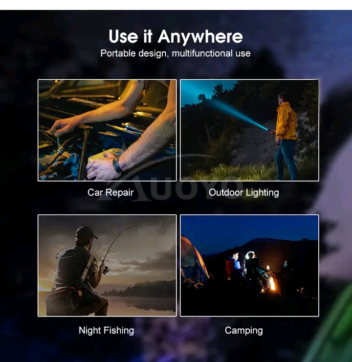 Auoyo Waterproof Multifunctional Telescopic Focusing 2000m Super Bright light_img_12