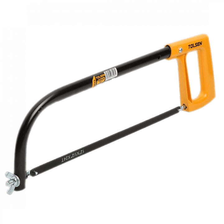 TOLSEN 30053 Hacksaw Frame | 12" (300mm) | Round Lacquered Steel Tube | Aluminium Handle | Includes 1 Free Saw Blade | Model: 30053_img_2