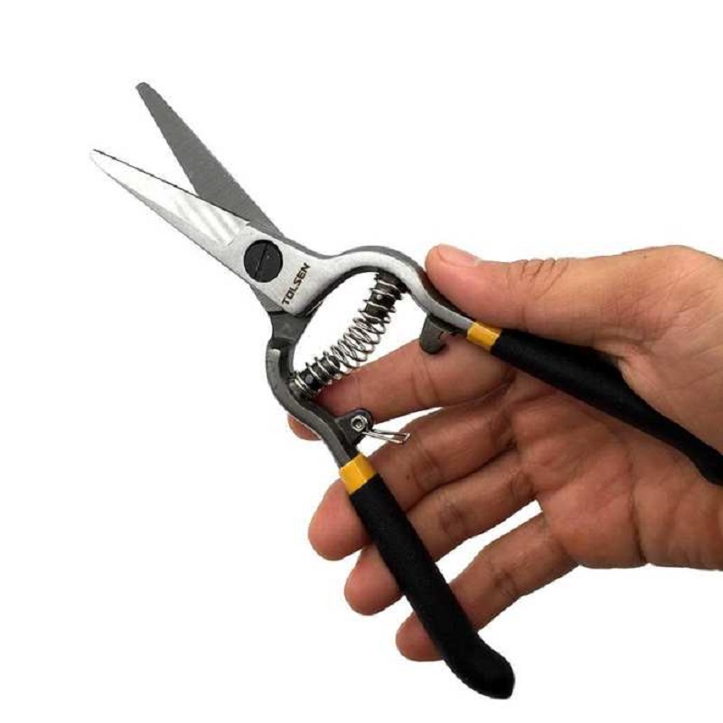 TOLSEN 31019 Straight Garden Pruning Shear | 8" (200mm) | Fine Polished | Dipped Handle | Model: 31019_img_2