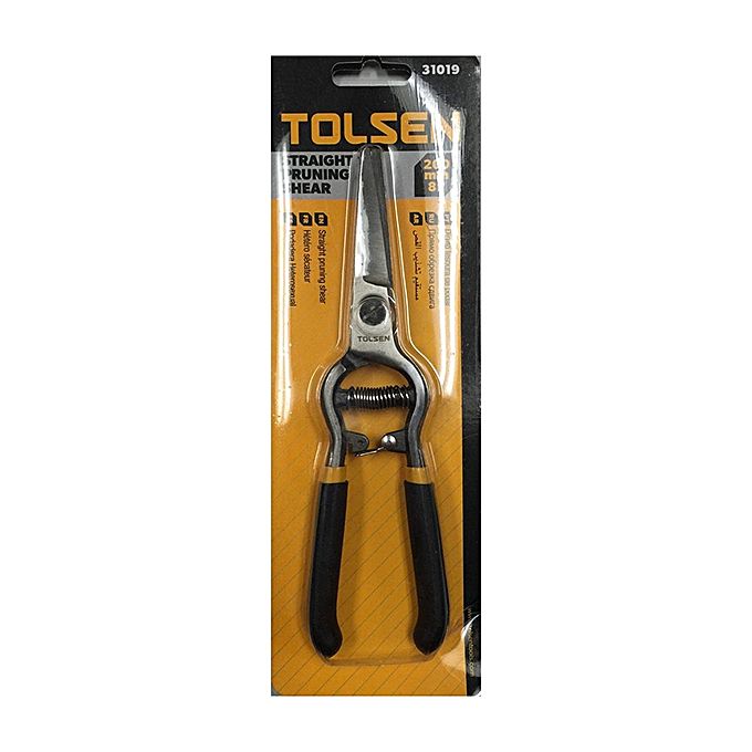 TOLSEN 31019 Straight Garden Pruning Shear | 8" (200mm) | Fine Polished | Dipped Handle | Model: 31019_img_3