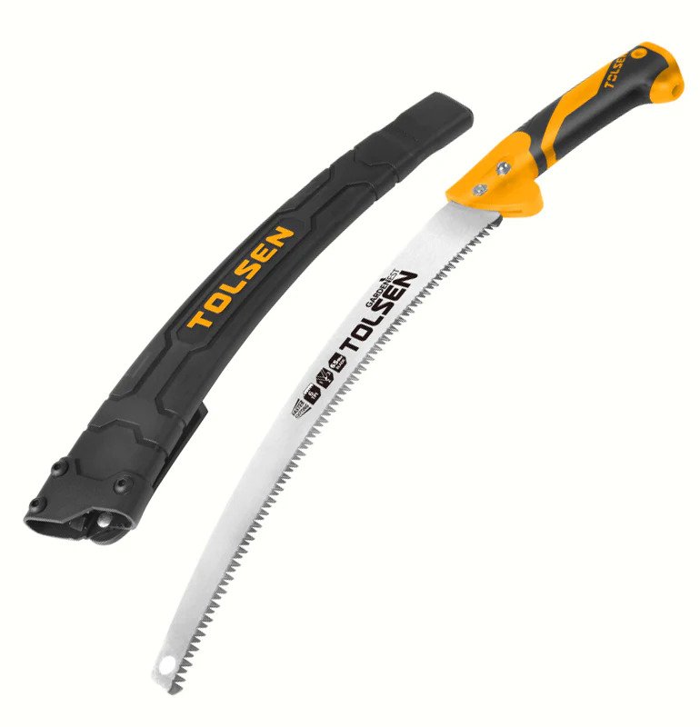 TOLSEN 31046 Garden Pruning Saw | 14" (350mm) | 6TPI 65Mn Blade | Hard Casing (Scabbard) | Compatible with Telescopic Handle | Model: 31046_img_3