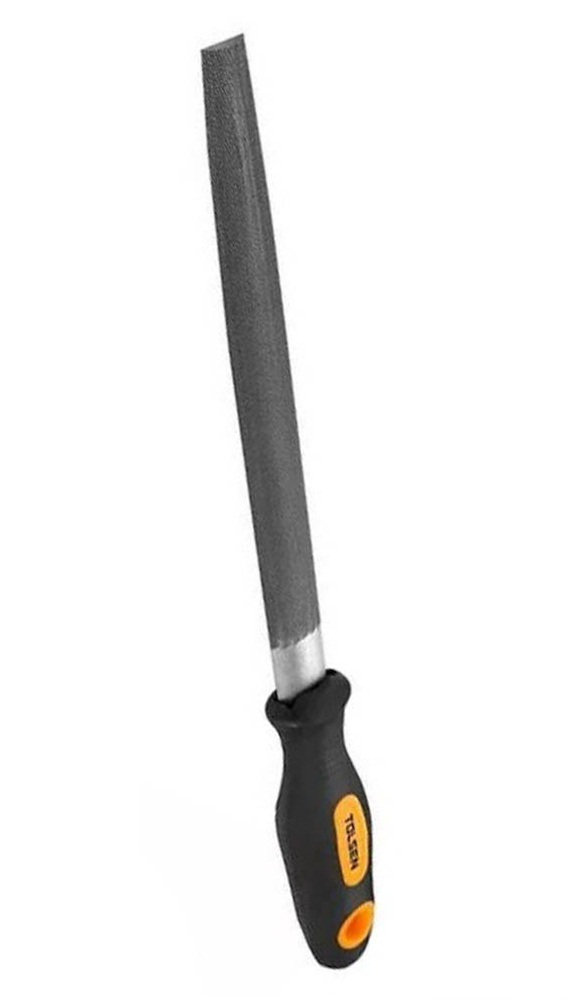 TOLSEN 32005 Steel File (Half Round), 8" (200mm), T12 Carbon Steel, TPR Handle | Model: 32005_img_3
