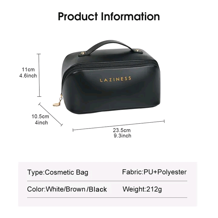 💥LouisWill Portable Cosmetic Bag Case with Zipper_img_3