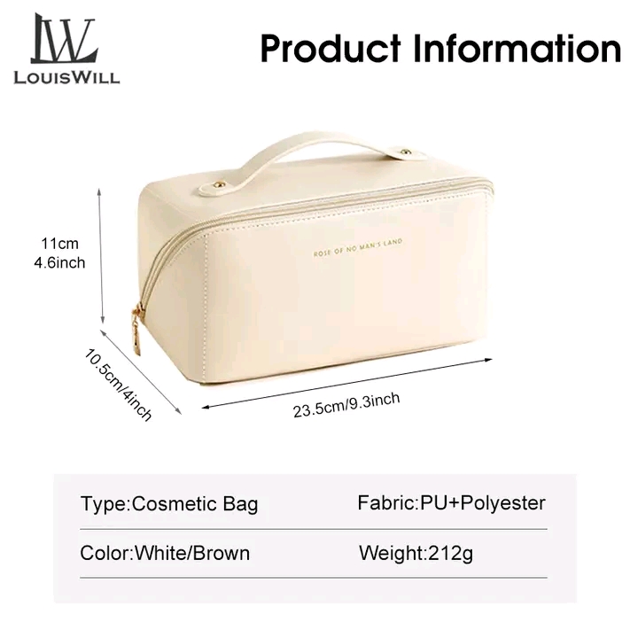 💥LouisWill Portable Cosmetic Bag Case with Zipper_img_10