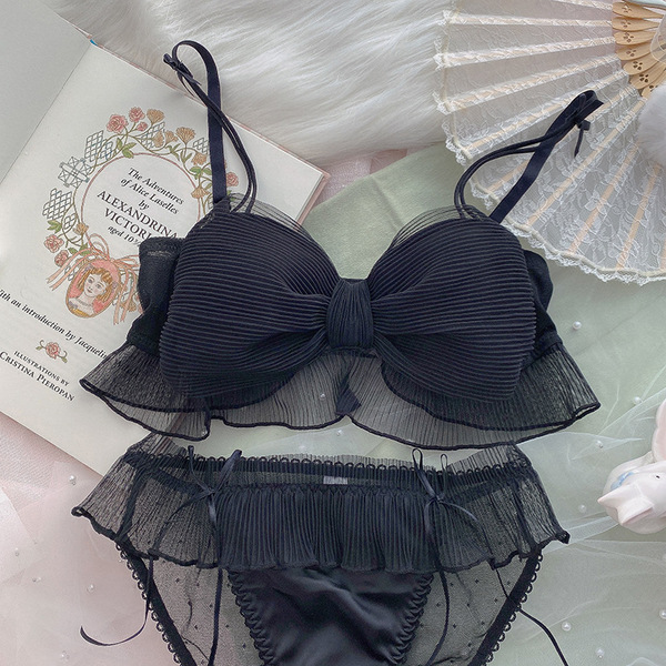 Japanese Style Mesh Lace Girl’s Bra suit Sexy for Women