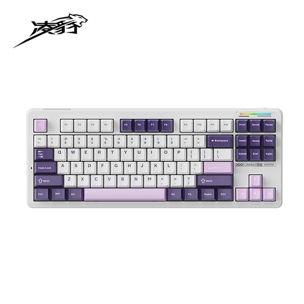 LINGBAO K87 Tri-Mode HI-FI Wireless RGB Mechanical Keyboard