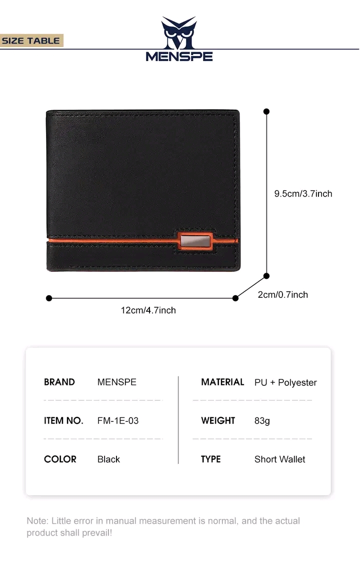 MENSPE Soft PU Menz Wallet_img_23