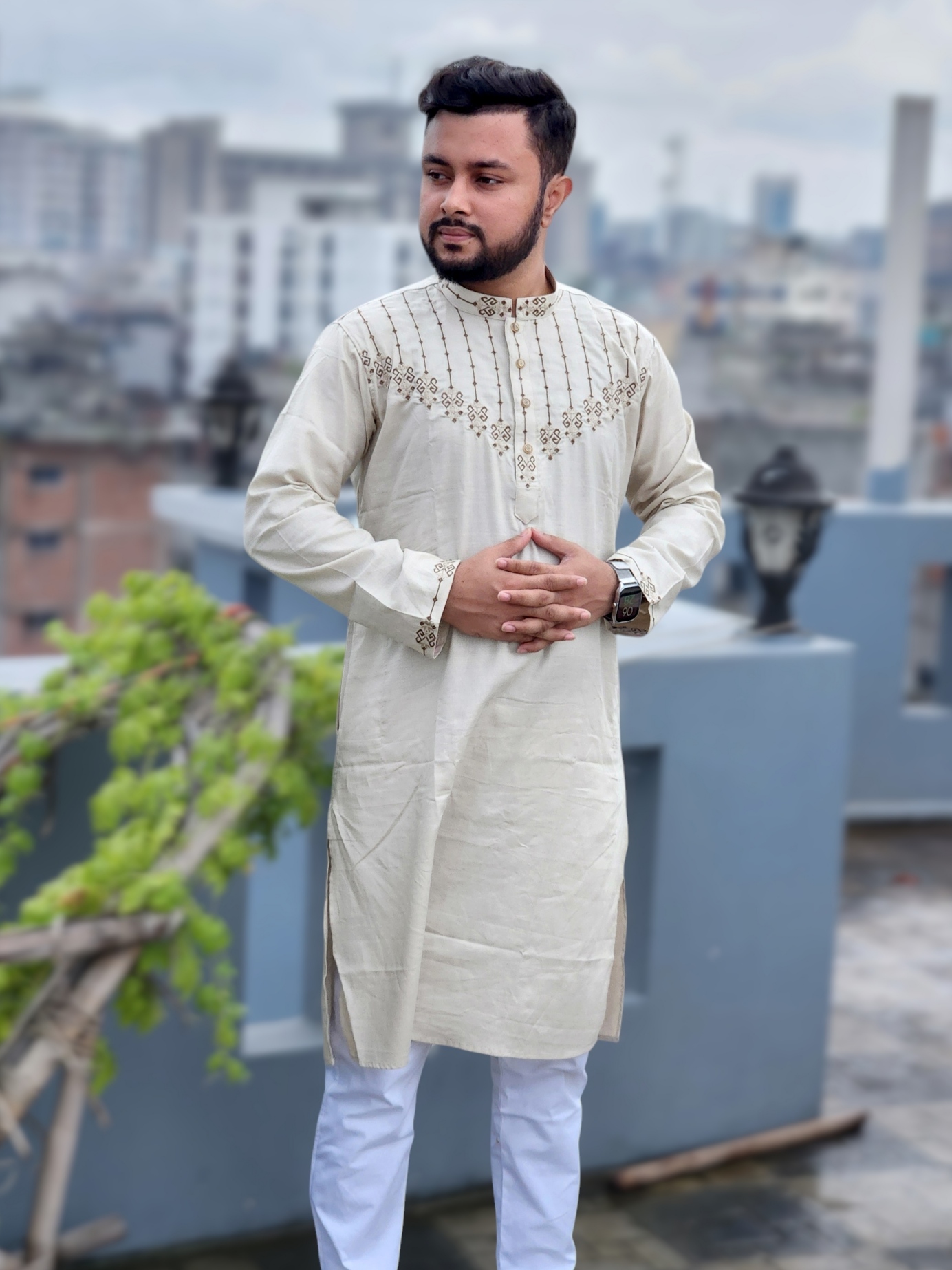 Premium Elite Chest embroidered panjabi code 718_img_1