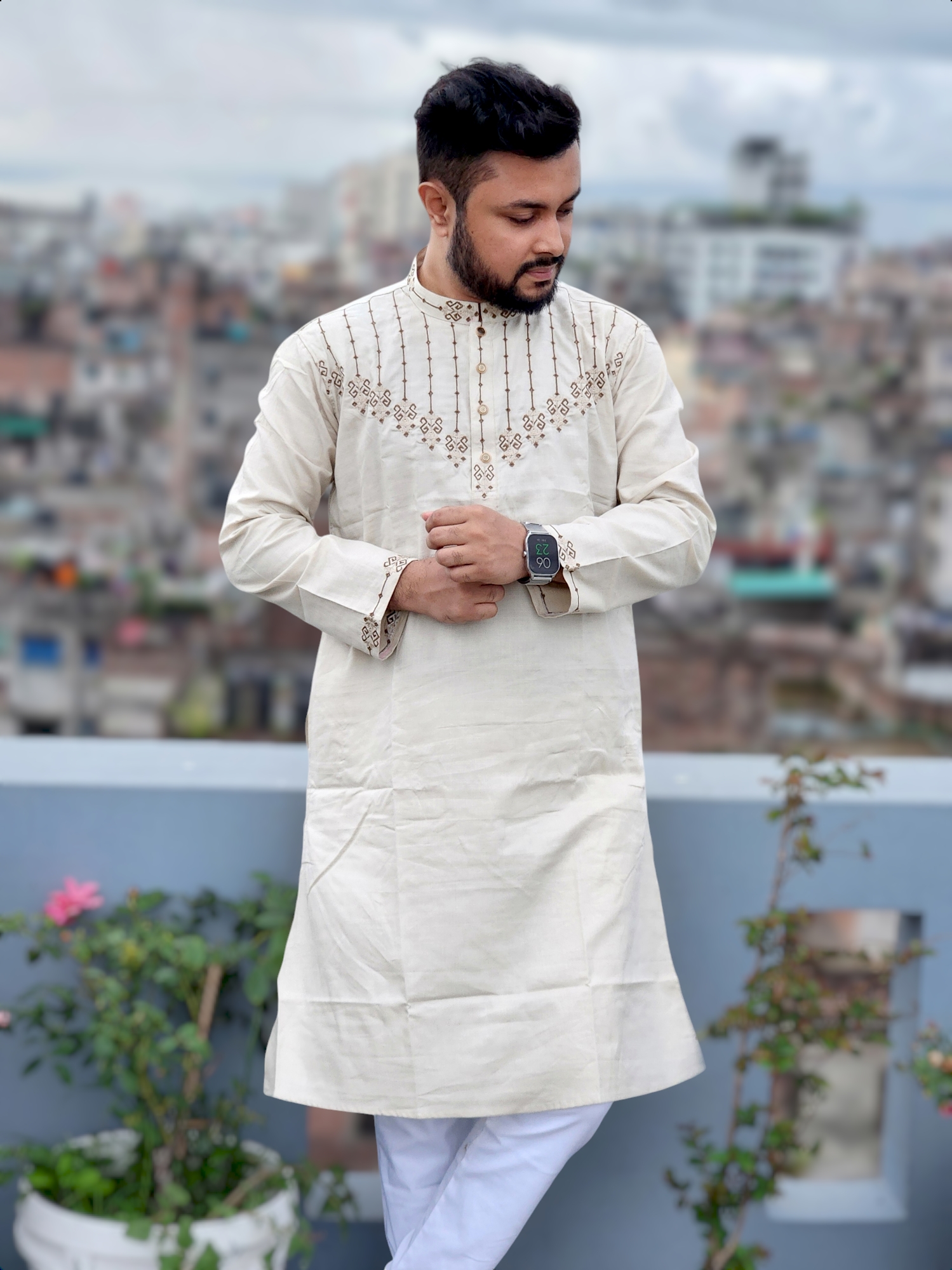Premium Elite Chest embroidered panjabi code 718_img_3