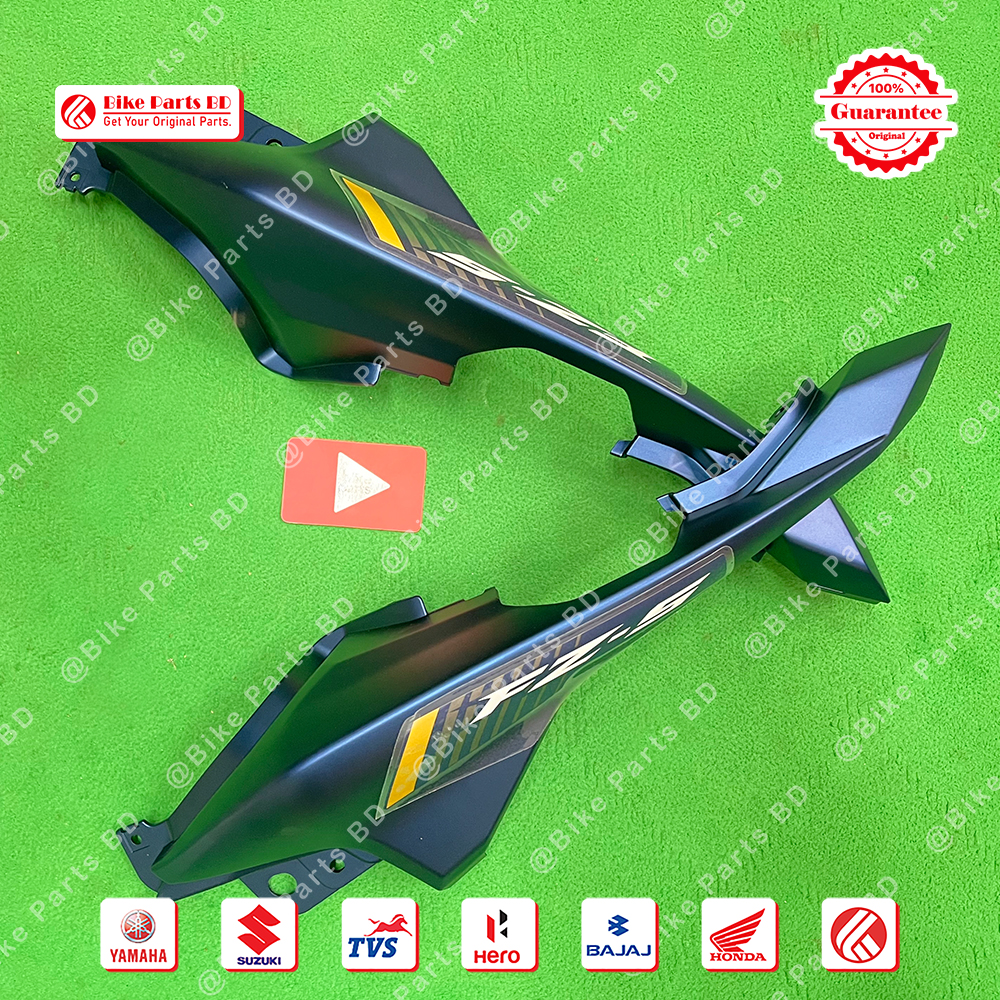 Back Panel for Yamaha FZS V2 (Armada Blue) bike.