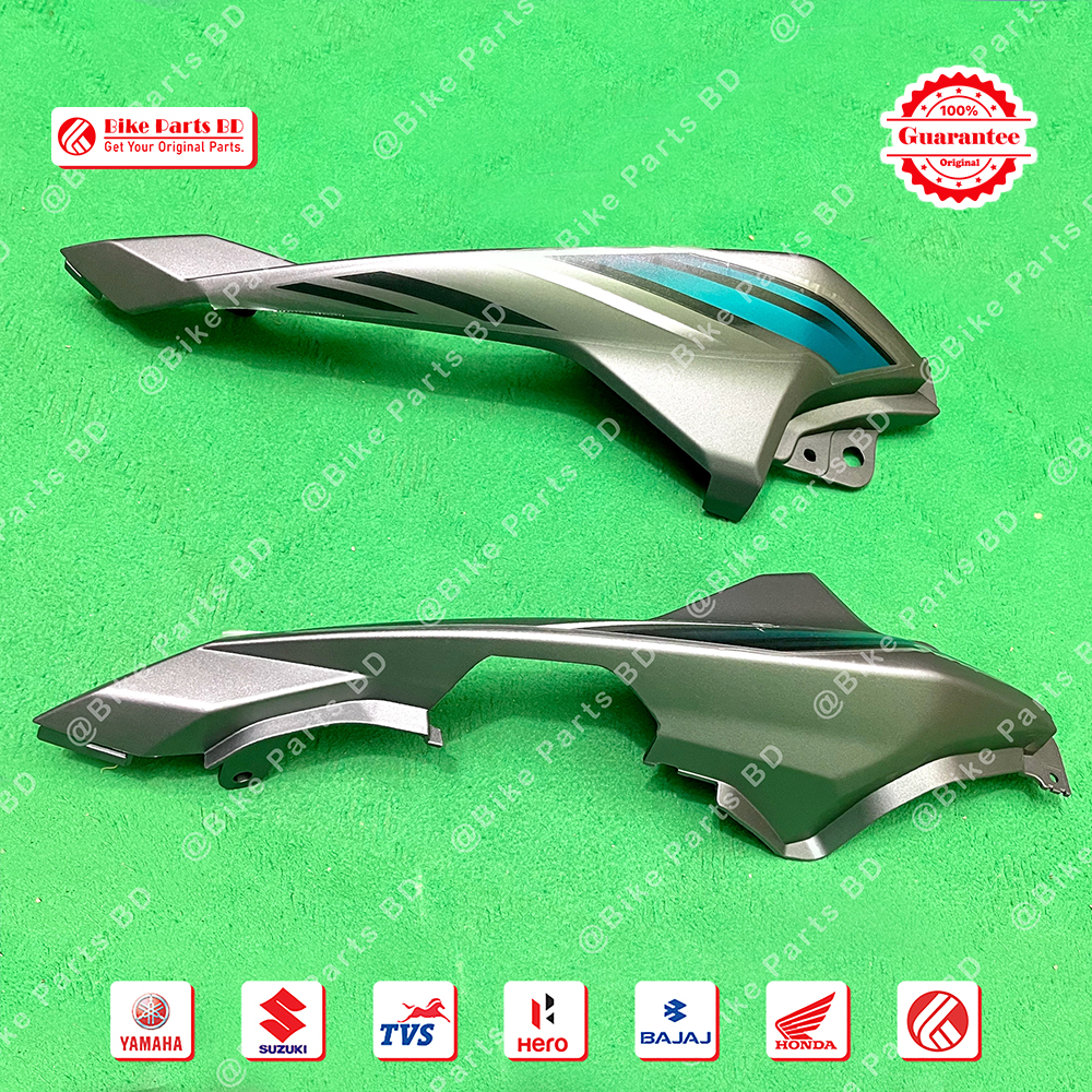 Back Panel for Yamaha FZS V2 (Grey) Bike. thumbnail 2