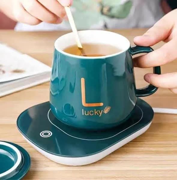 Electric Ceramic Coffee Mug And Saucer (M-034)_img_1
