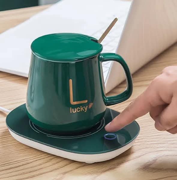 Electric Ceramic Coffee Mug And Saucer (M-034)_img_3
